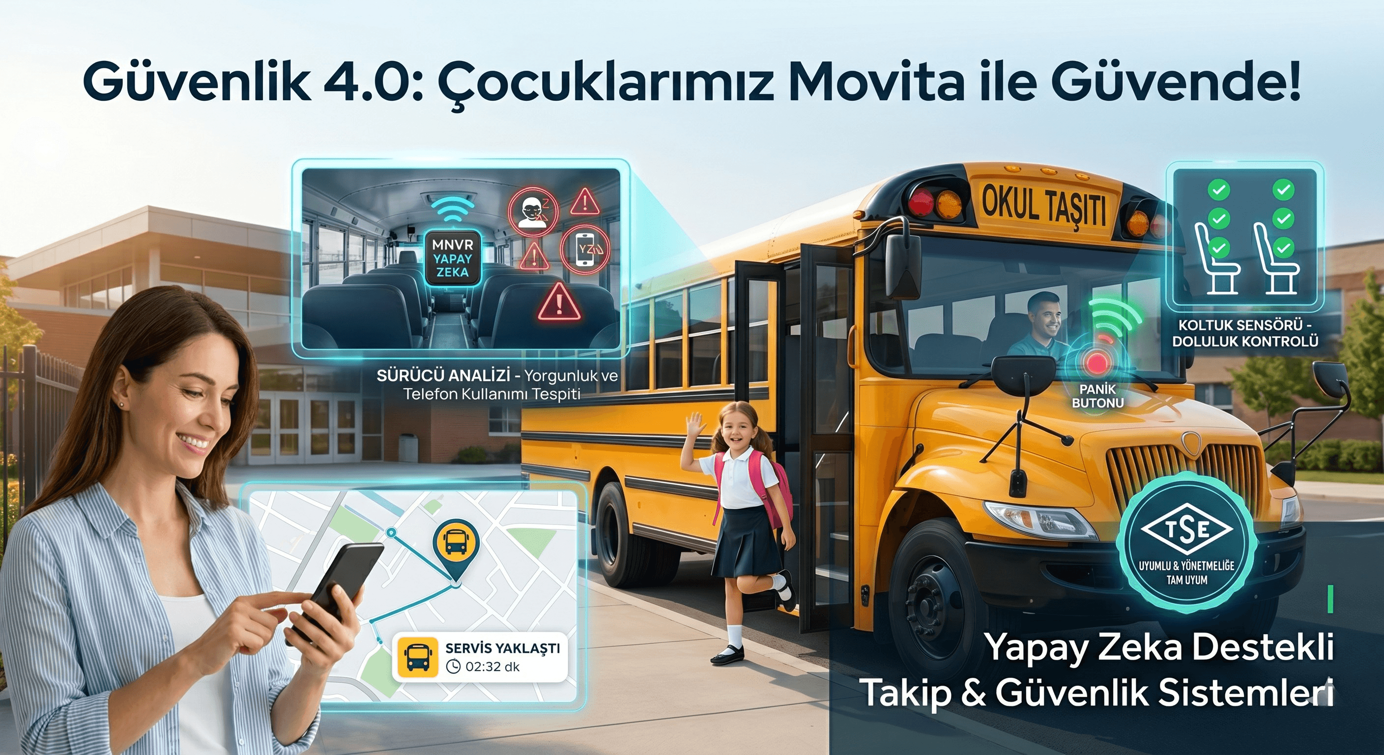 Okul Servislerinde Güvenlik 4.0: Çocuklarımız Movita ile Güvende!
