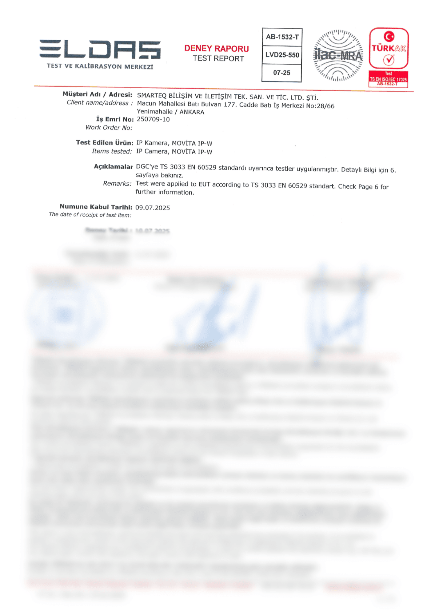 IP-66 Koruma Sınıfı