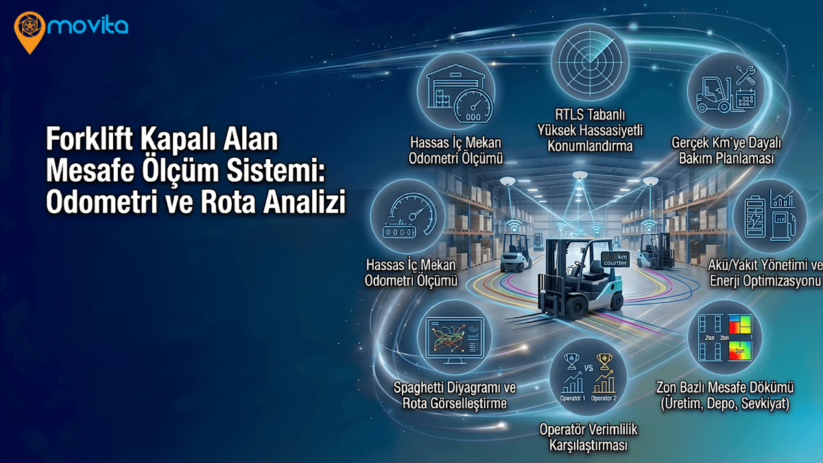 Forklift Kapalı Alan Mesafe Ölçüm Sistemi