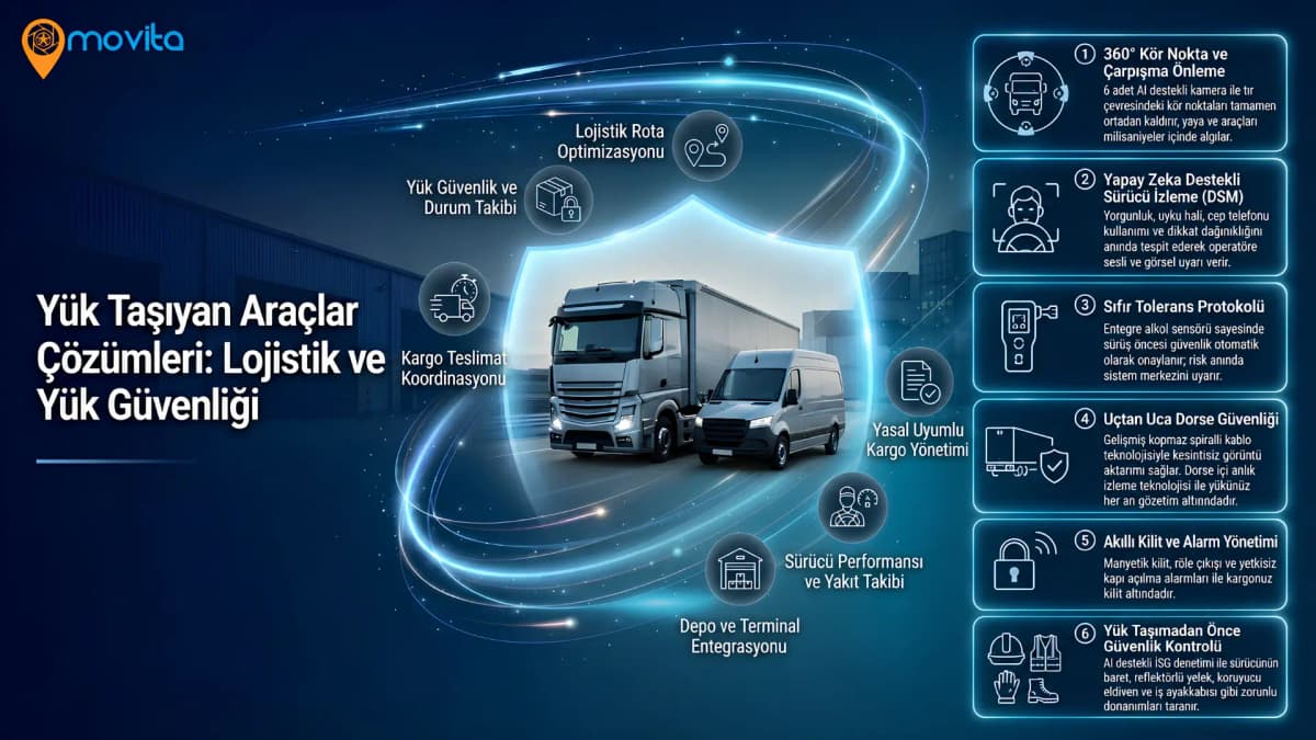 Kargo ve Dorse Taşımacılığı Çözümleri - Yapay Zeka Destekli Filo Güvenliği