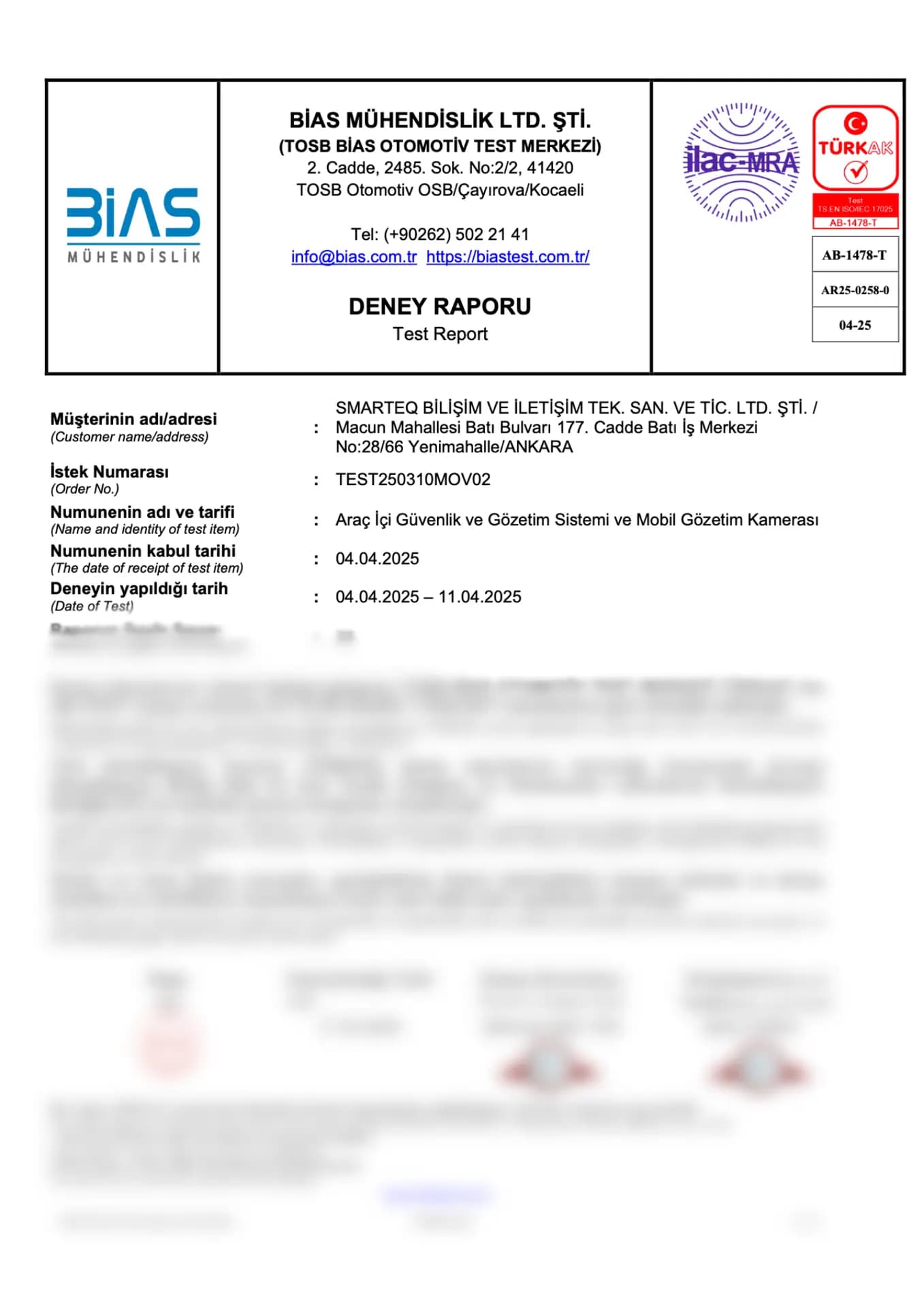 ISO 16750 Standardı