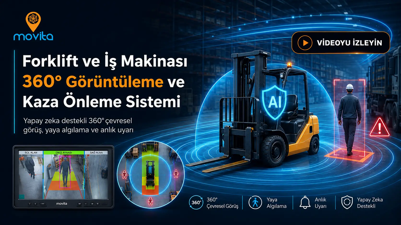Forklift ve İş Makinası Çevresel Görüntüleme